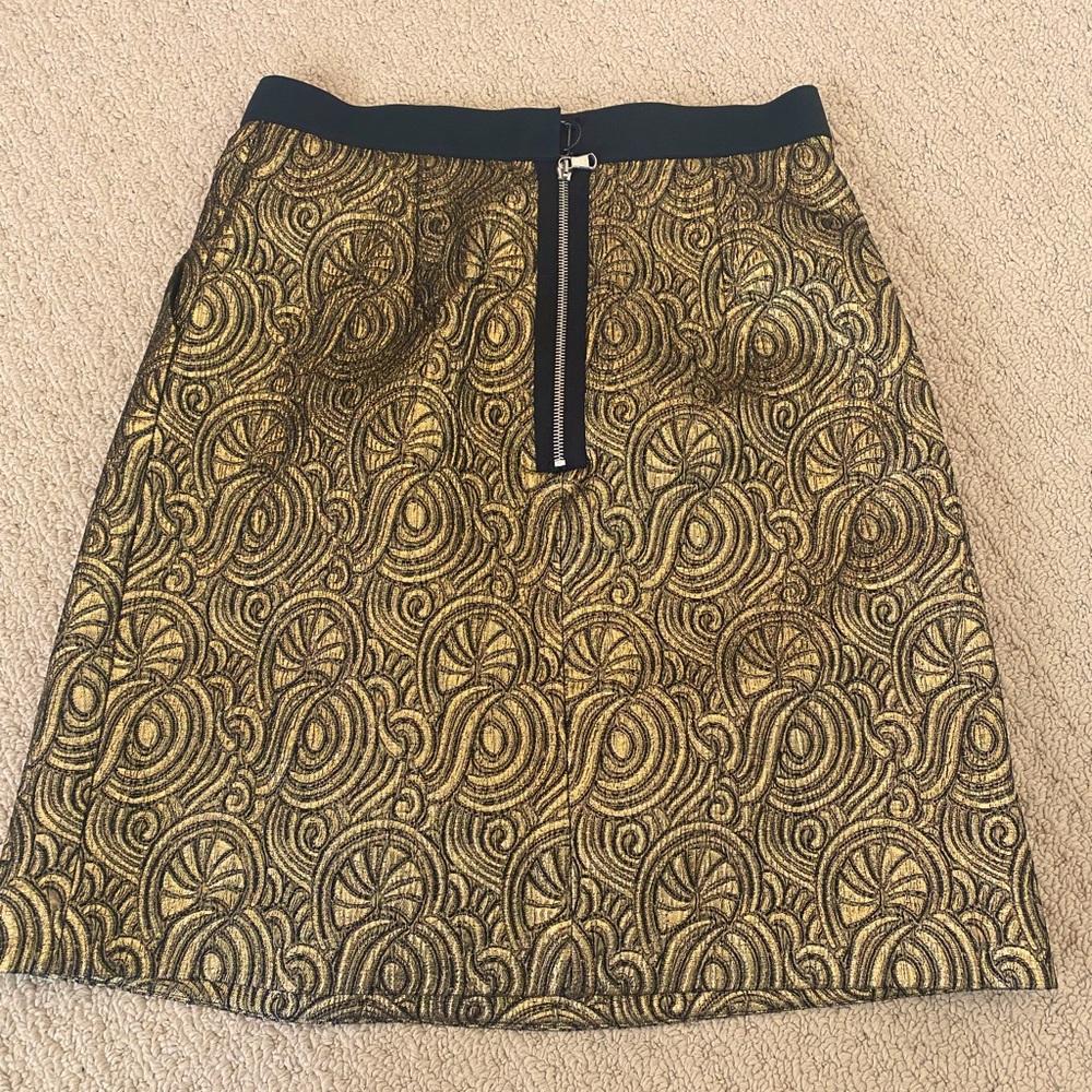 Phillip Lim Gold Brocade Skirt